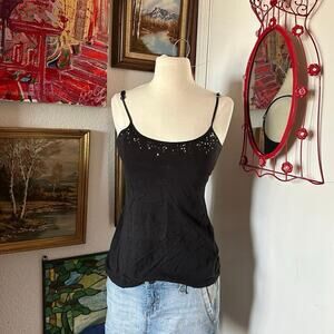 self esteem black sequin tank top